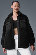 Sherpa Edge Shacket - Black image 1