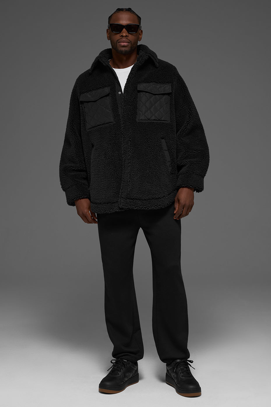 Sherpa Edge Shacket - Black image 1