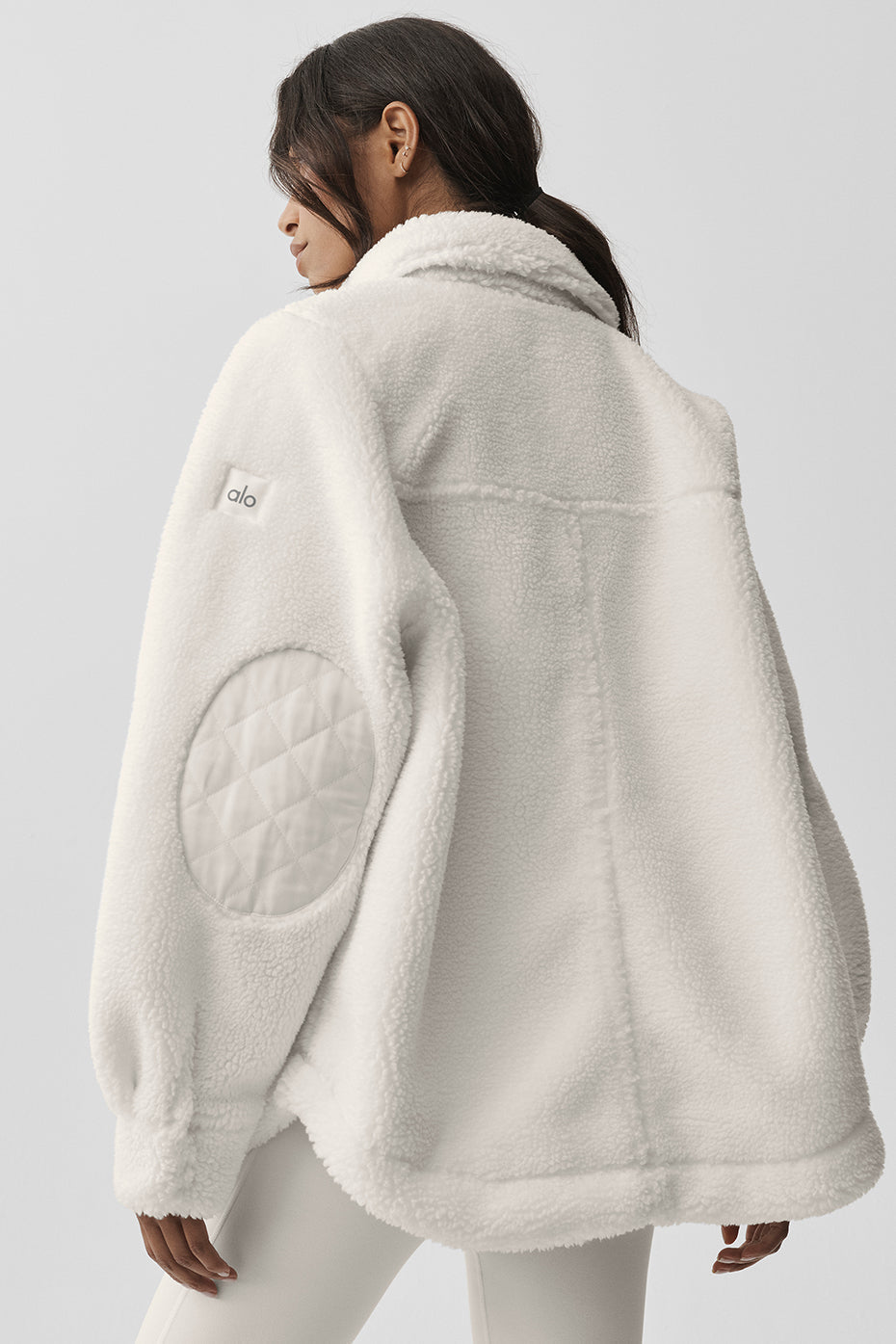 Sherpa Edge Shacket - Ivory image 2