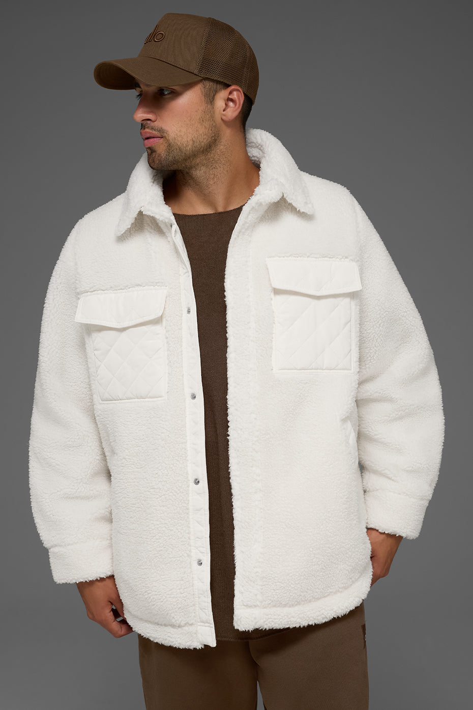Sherpa Edge Shacket - Ivory image 4