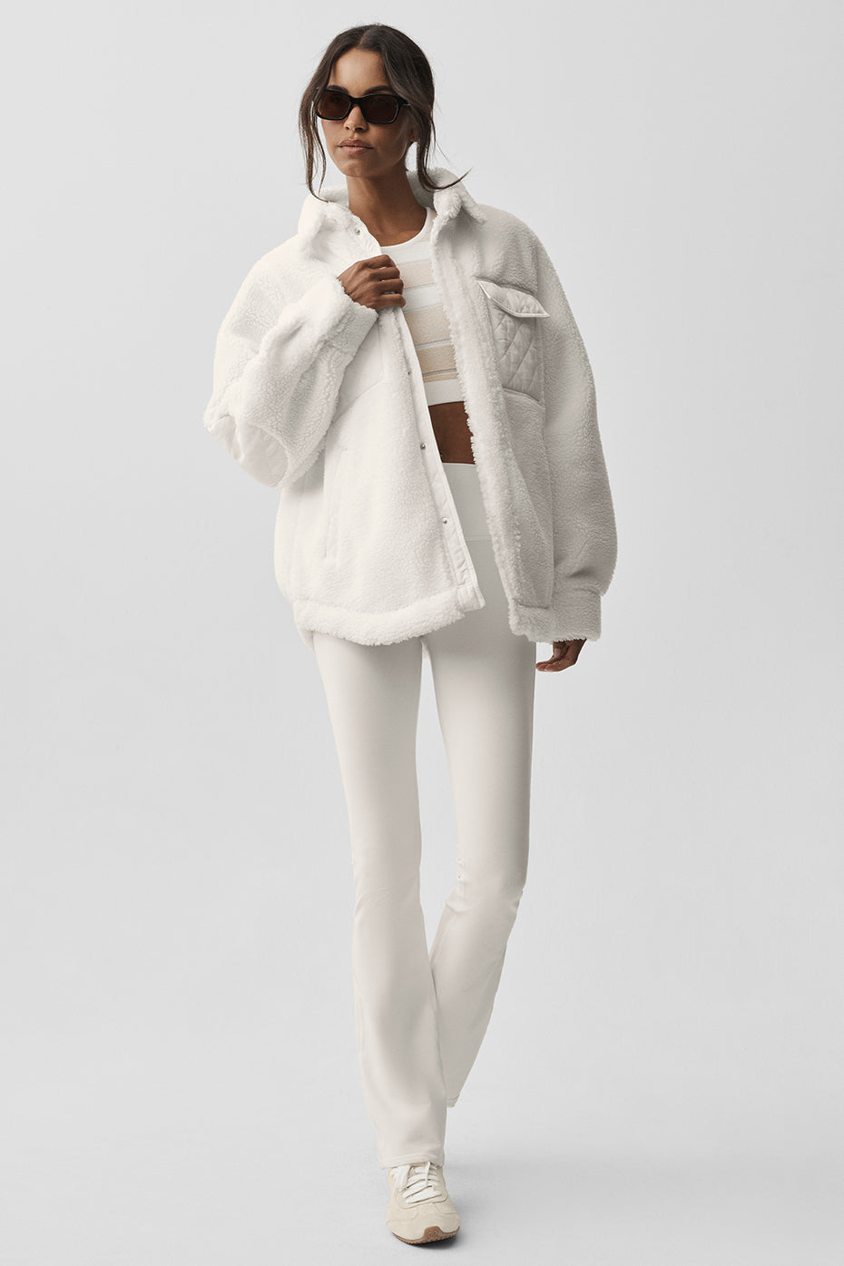 Sherpa Edge Shacket - Ivory image 4
