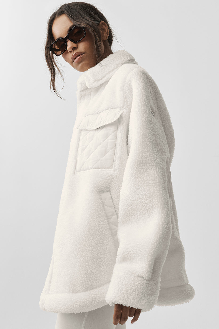 Sherpa Edge Shacket - Ivory image 5