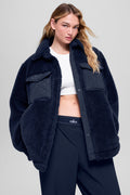 Sherpa Edge Shacket - Navy image 1