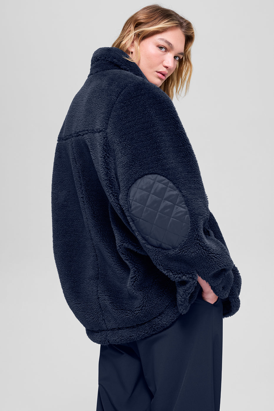 Sherpa Edge Shacket - Navy image 3