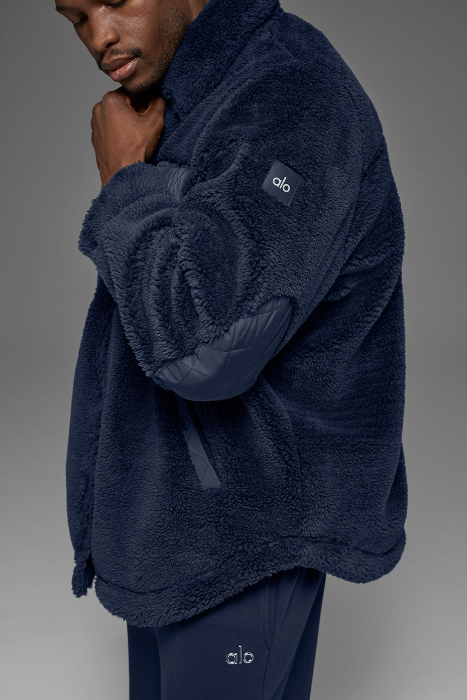 Sherpa Edge Shacket - Navy image 2