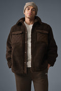 Sherpa Edge Shacket - Espresso image 1