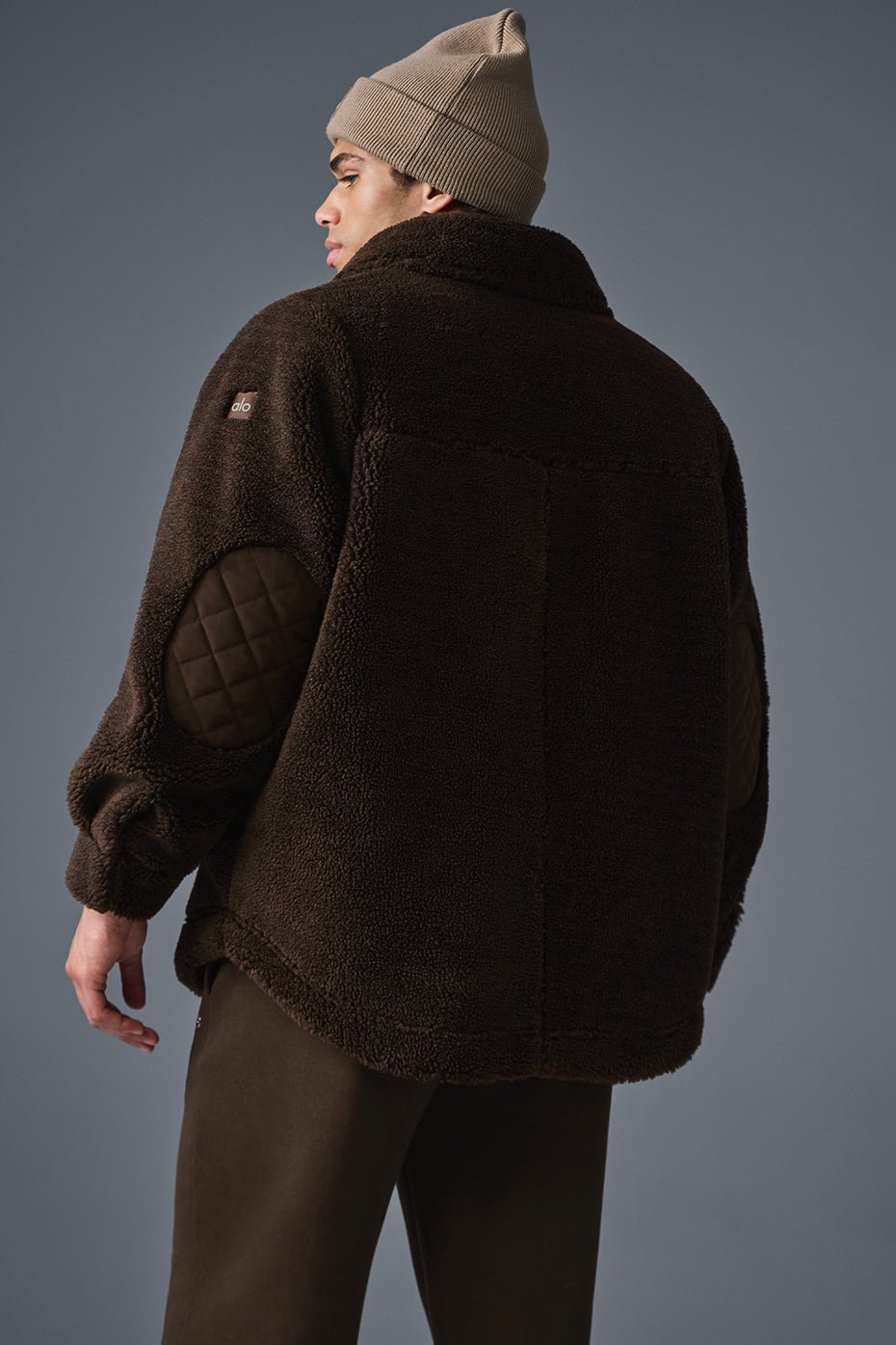 Sherpa Edge Shacket - Espresso image 2