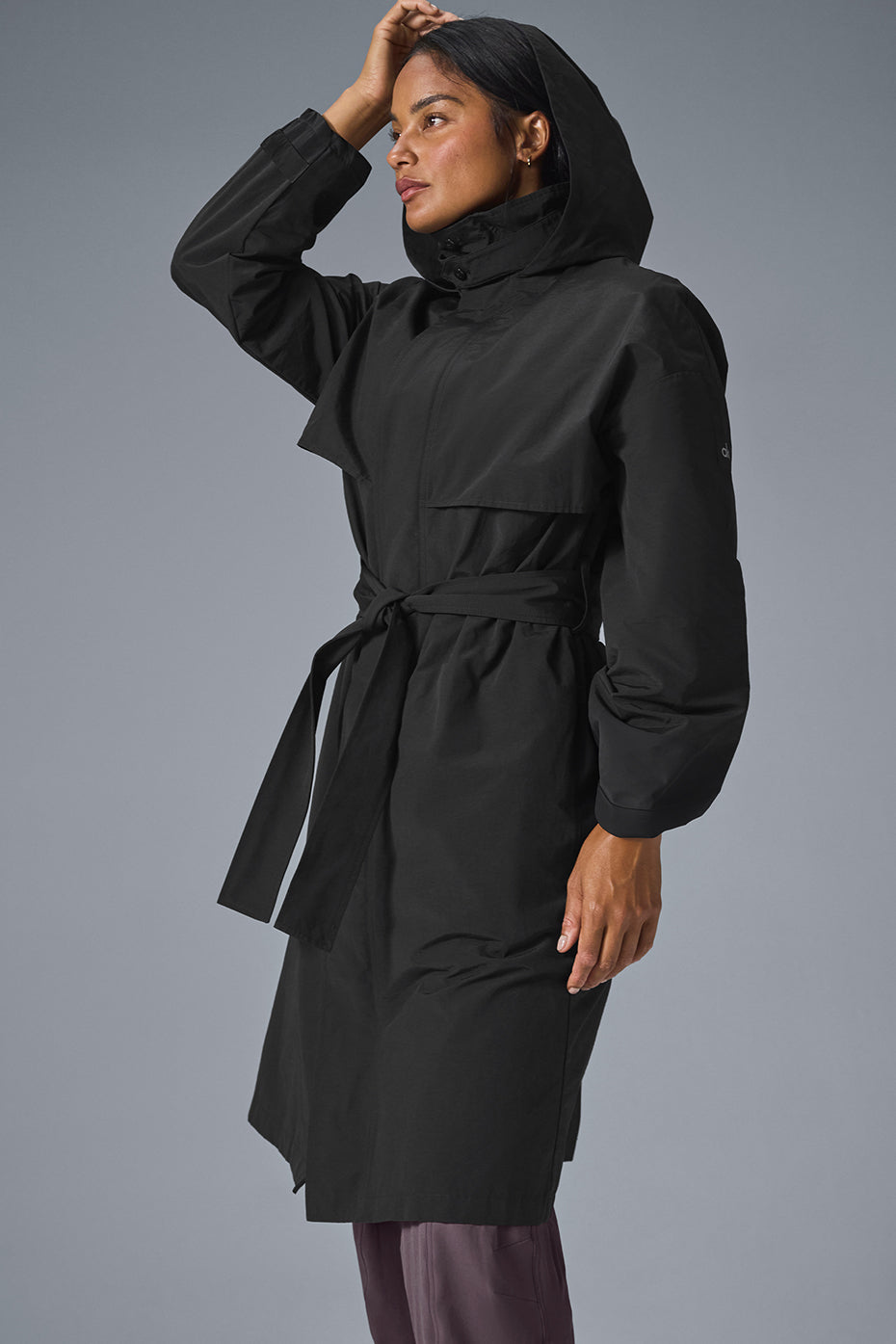 Crinkle On The Move Trench - Black image 4