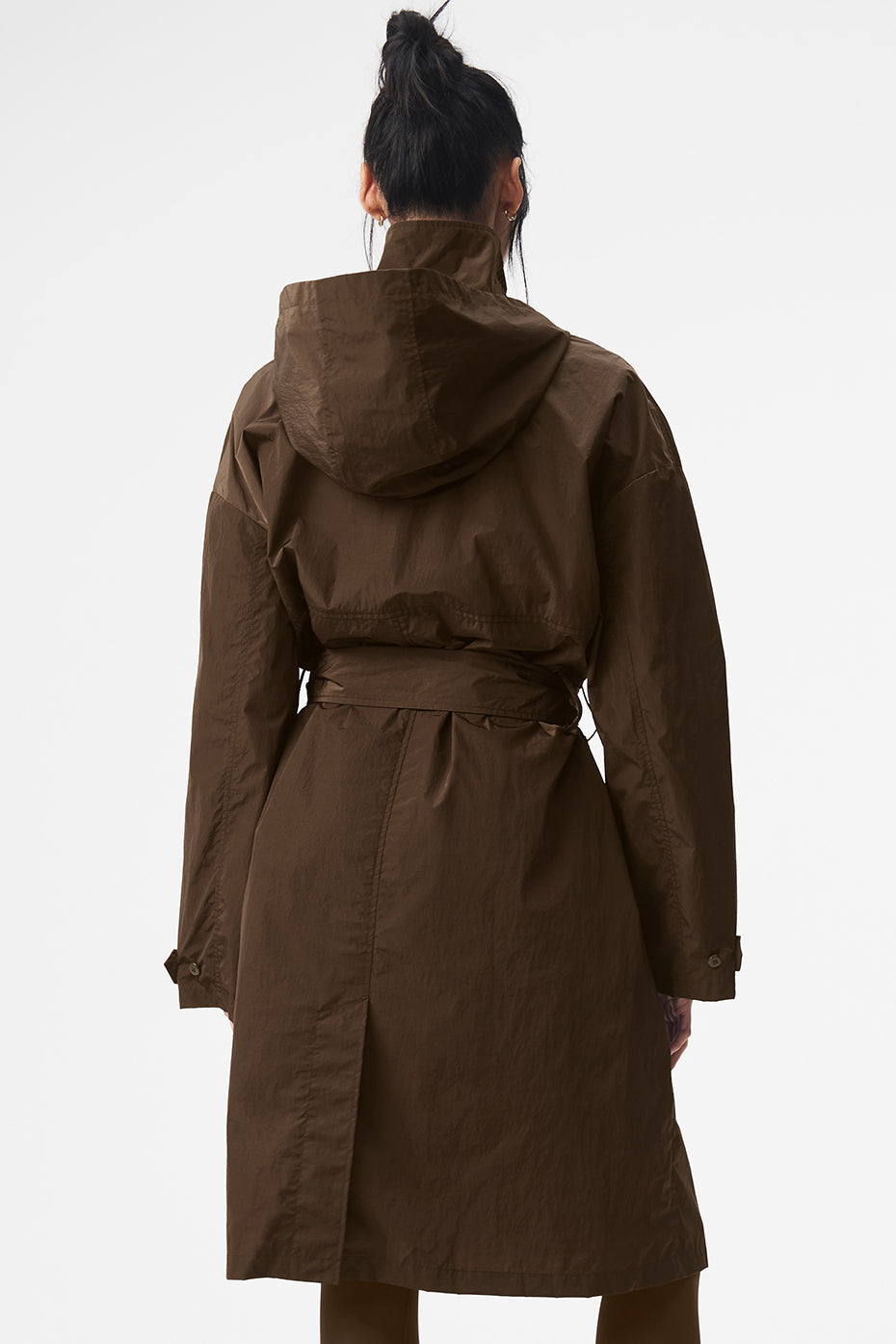 Crinkle On The Move Trench - Espresso image 3