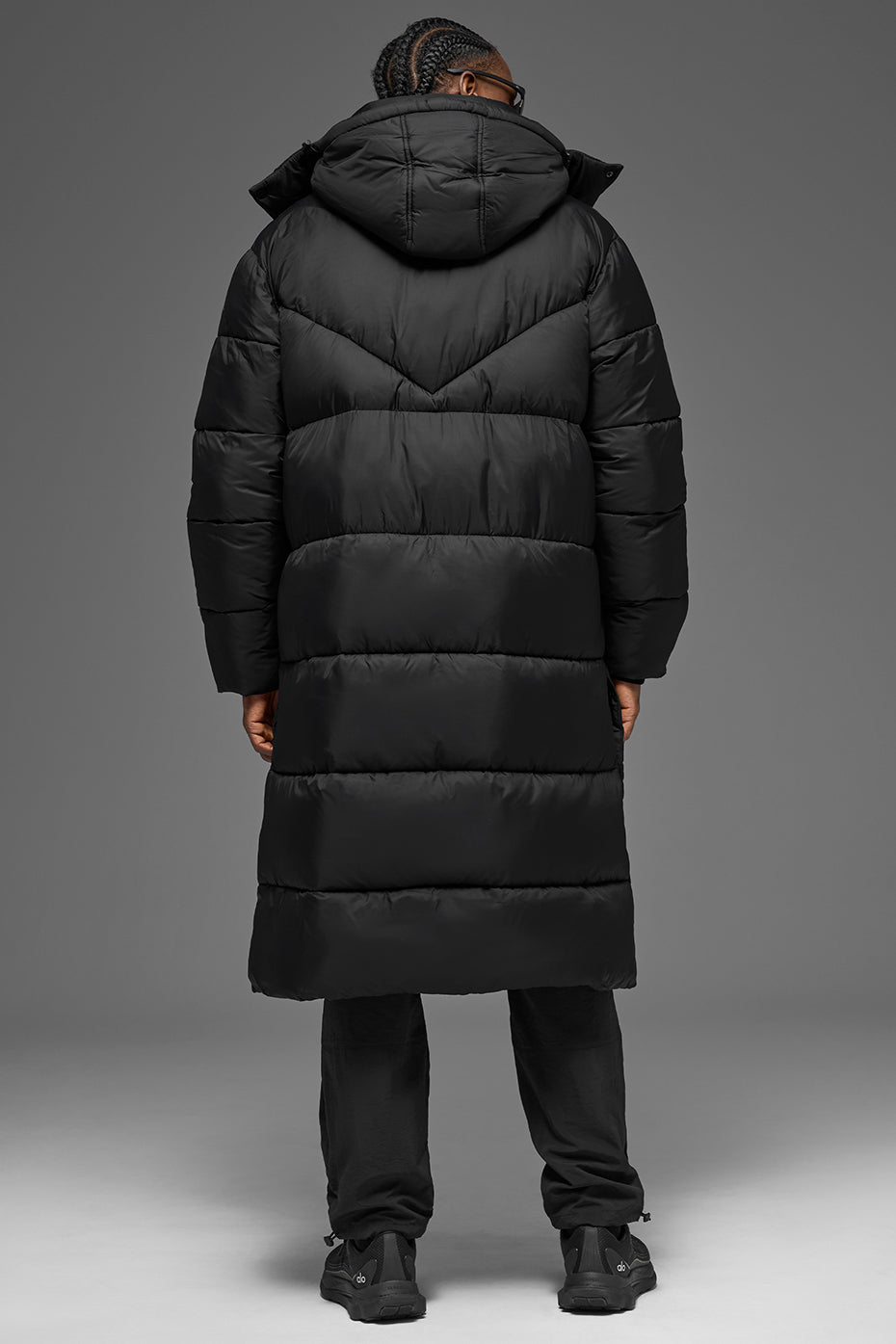 Gold Rush Puffer Trench - Black image 2