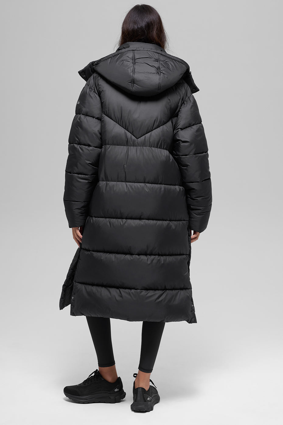 Gold Rush Puffer Trench - Black image 5