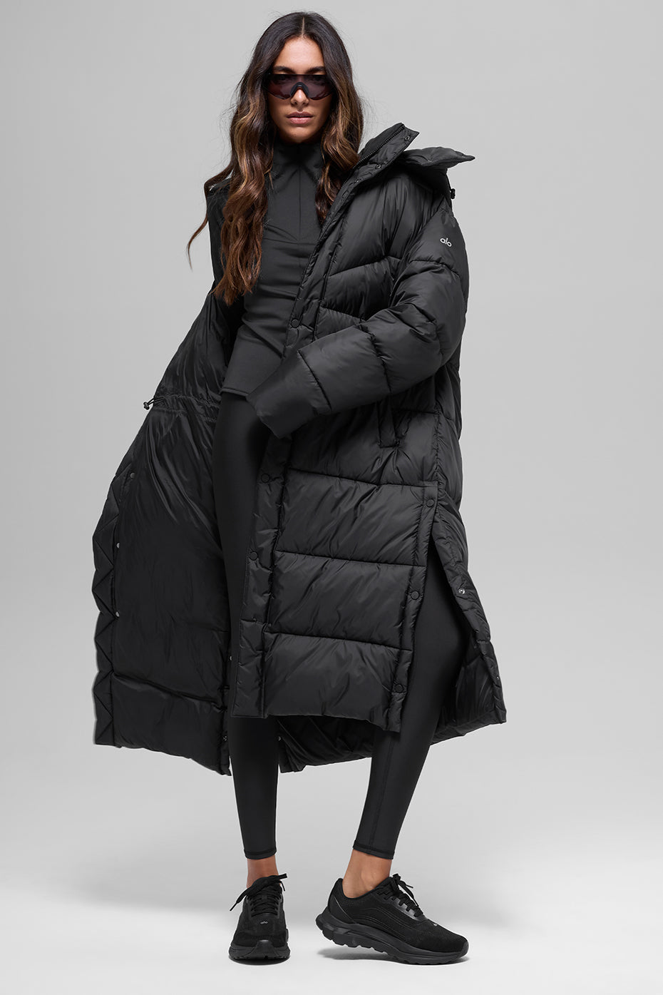 Gold Rush Puffer Trench - Black image 6