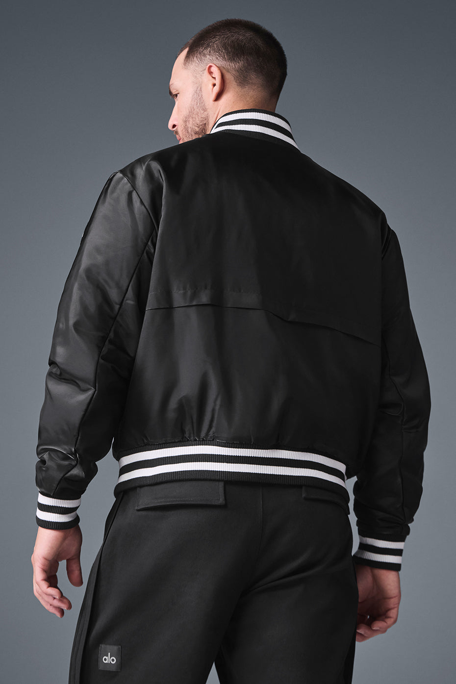 Afterglow Varsity Jacket - Black image 2