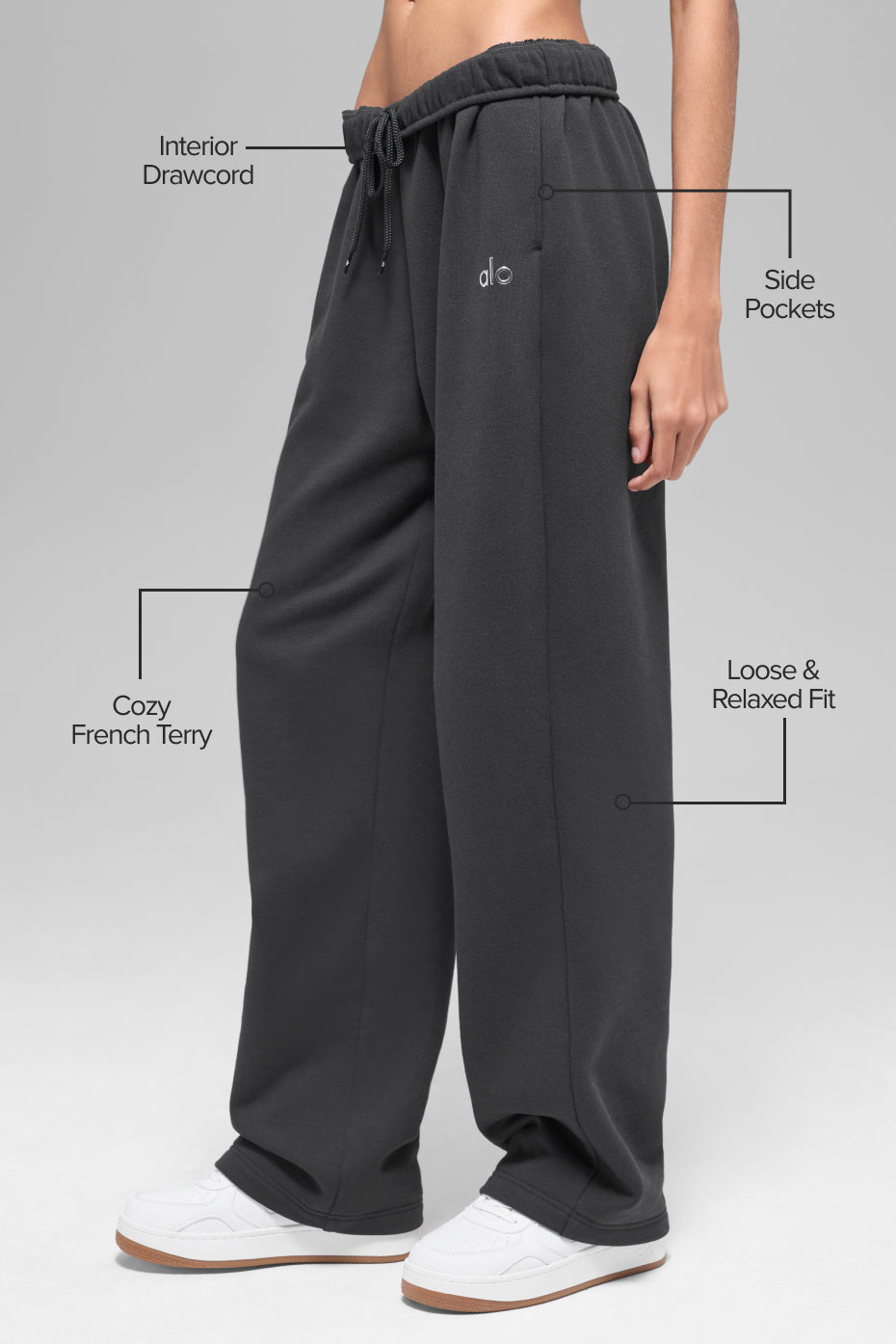 Accolade Straight Leg Sweatpant - Anthracite image 2