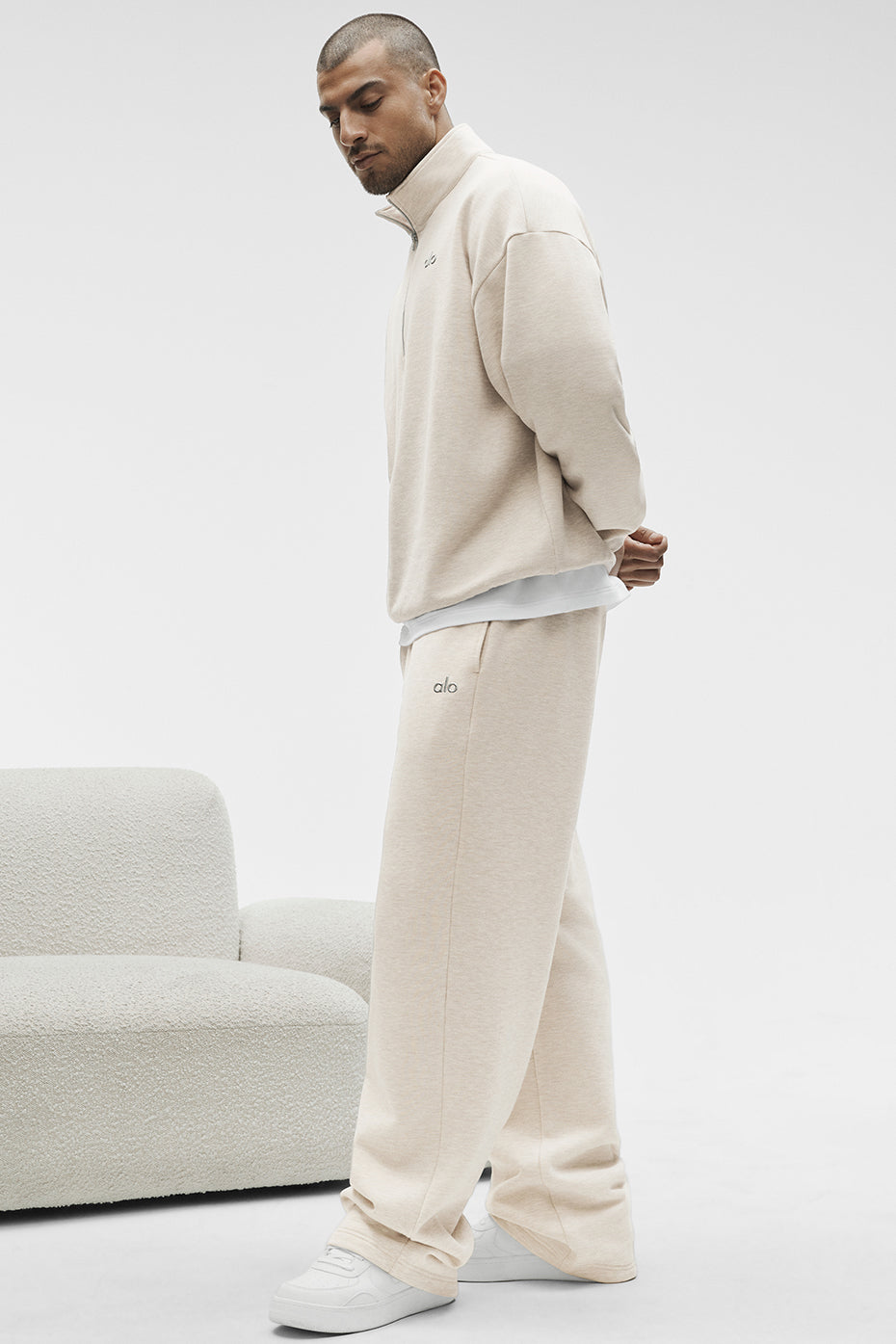 Accolade Straight Leg Sweatpant - Oatmeal Heather image 4
