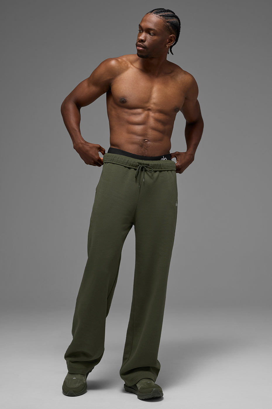 Accolade Straight Leg Sweatpant - Green Olive image 3