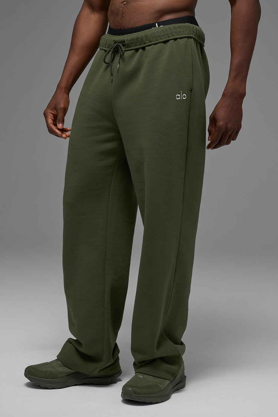 Accolade Straight Leg Sweatpant - Green Olive image 1
