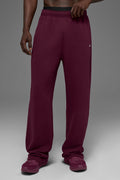 Accolade Straight Leg Sweatpant - Burgundy image 1