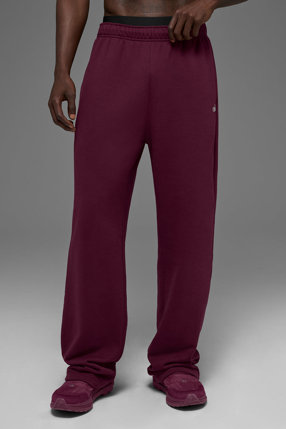 Accolade Straight Leg Sweatpant - Burgundy image 1