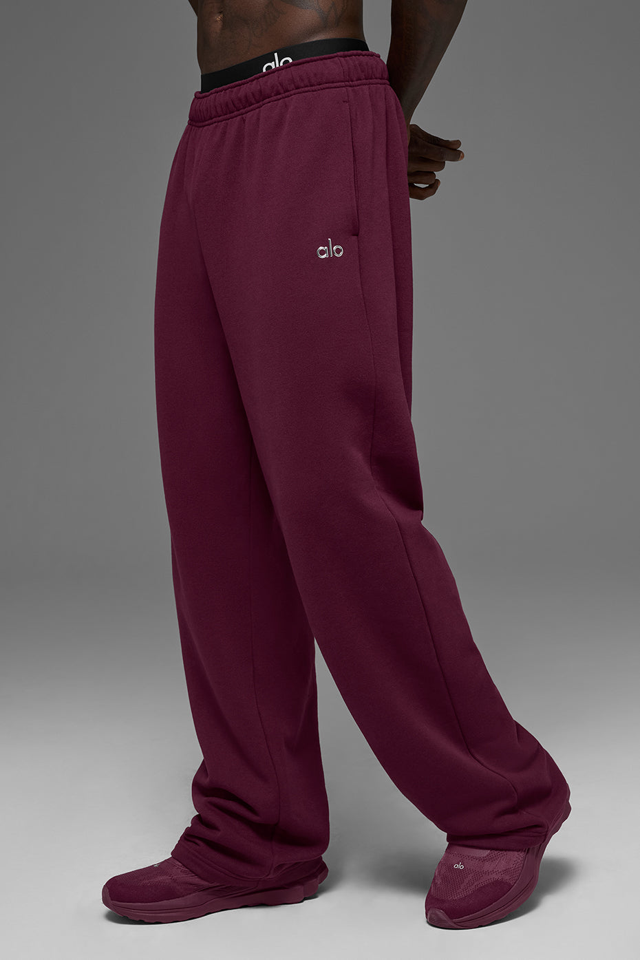Accolade Straight Leg Sweatpant - Burgundy image 4