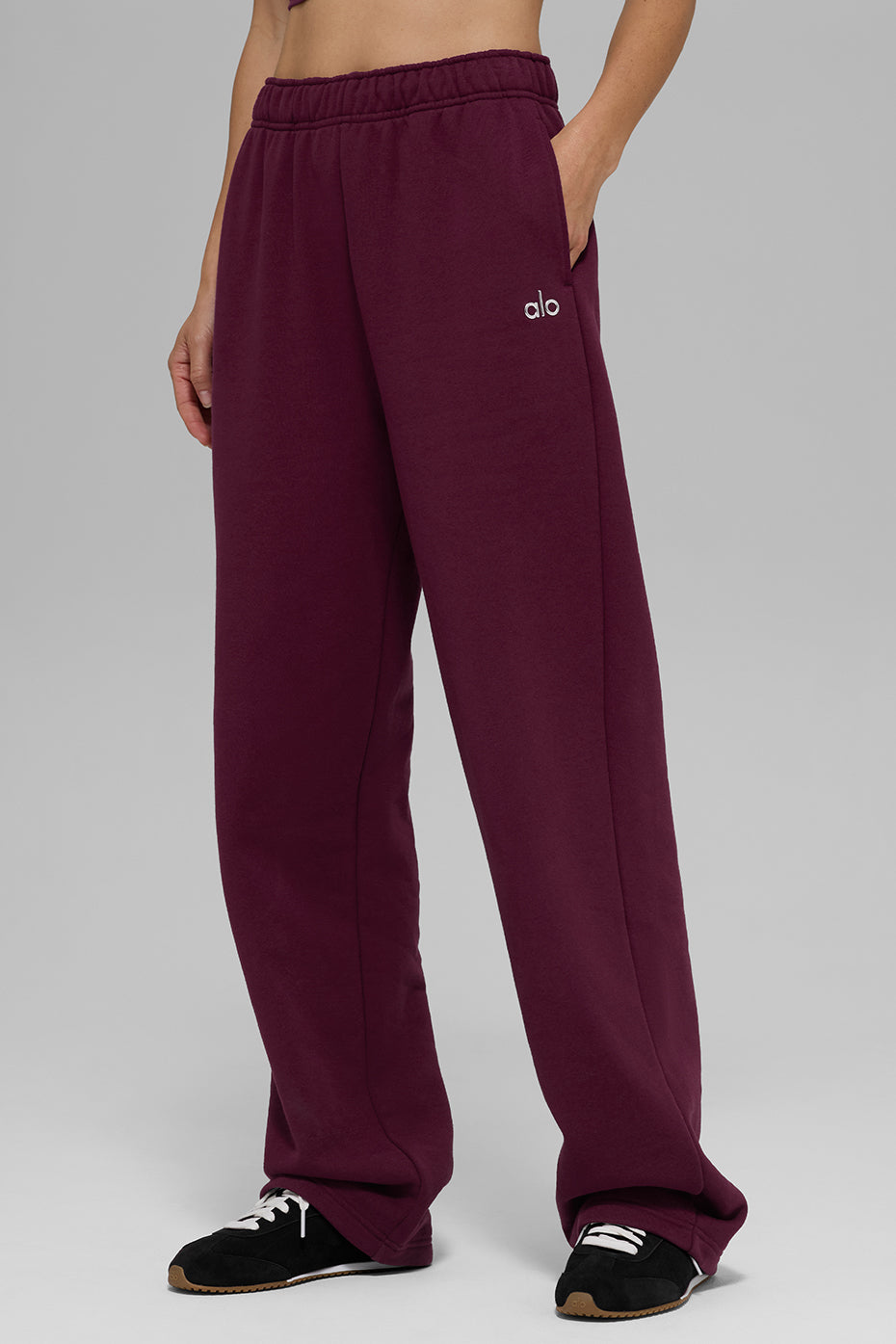 Accolade Straight Leg Sweatpant - Burgundy image 4