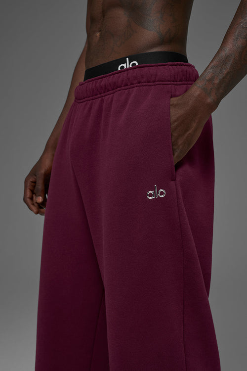 Accolade Straight Leg Sweatpant - Burgundy image 2