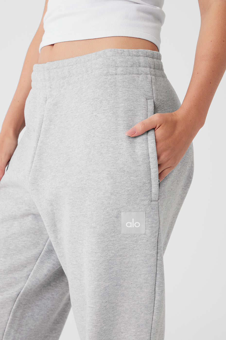 Cuffed Renown Heavy Weight Sweatpant - Athletic Heather Grey image 4