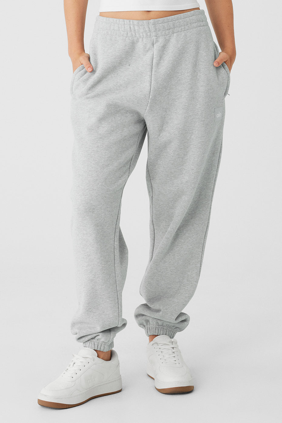 Cuffed Renown Heavy Weight Sweatpant - Athletic Heather Grey image 1