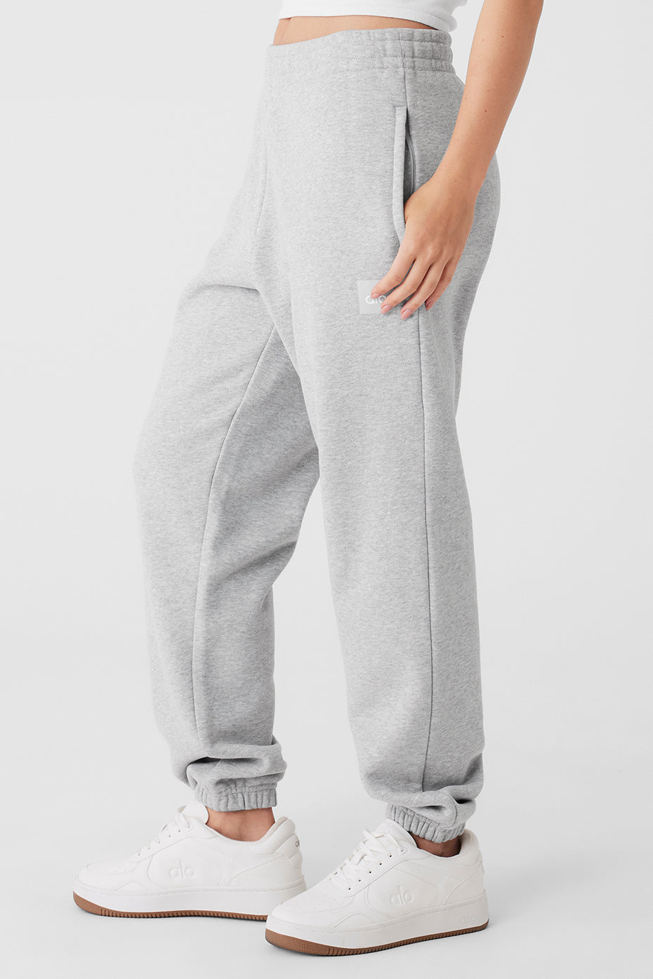 Cuffed Renown Heavy Weight Sweatpant - Athletic Heather Grey image 3