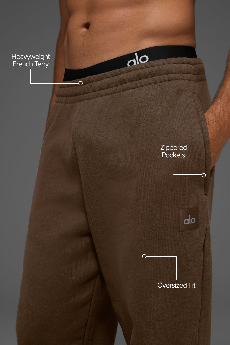 Cuffed Renown Heavy Weight Sweatpant - Espresso image 2