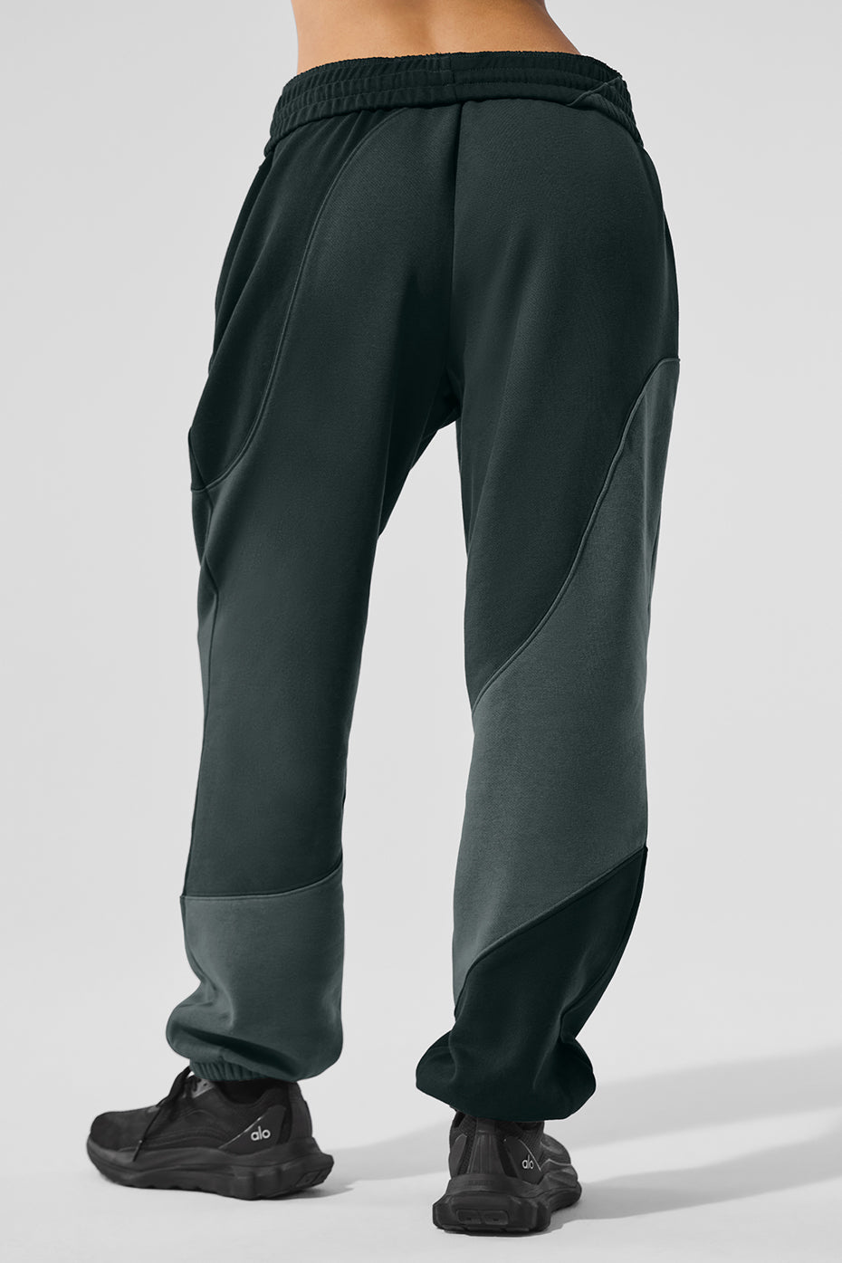 Make Waves Sweatpant - Charcoal Green Tonal image 2