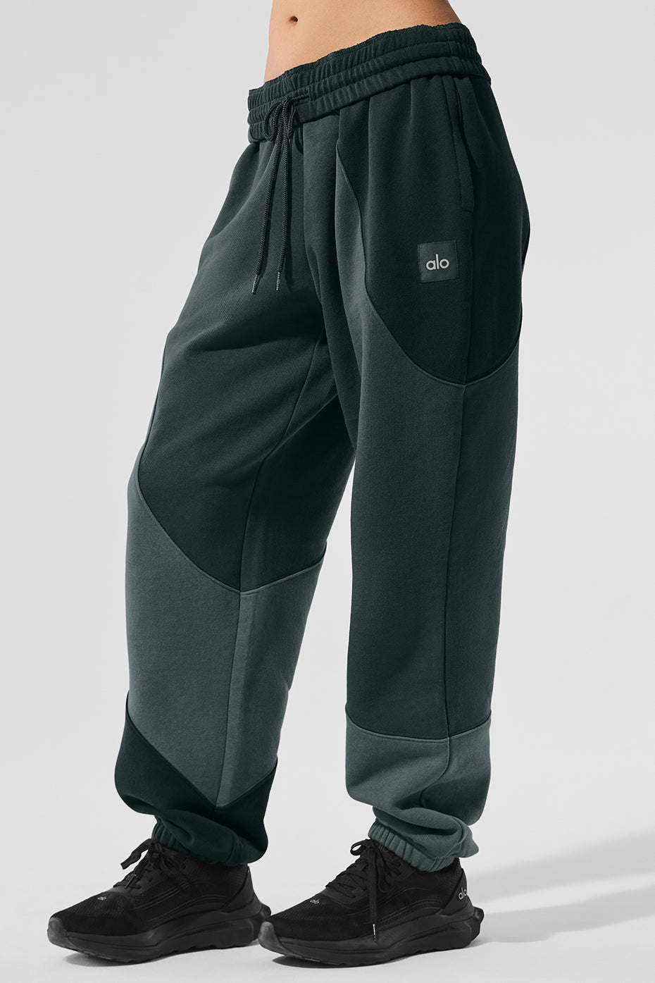Make Waves Sweatpant - Charcoal Green Tonal image 3
