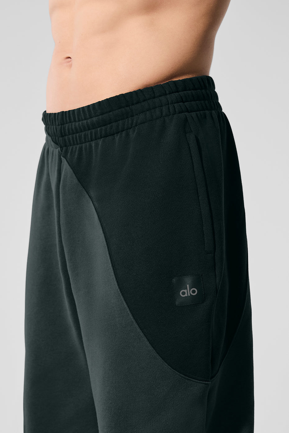 Make Waves Sweatpant - Charcoal Green Tonal image 4