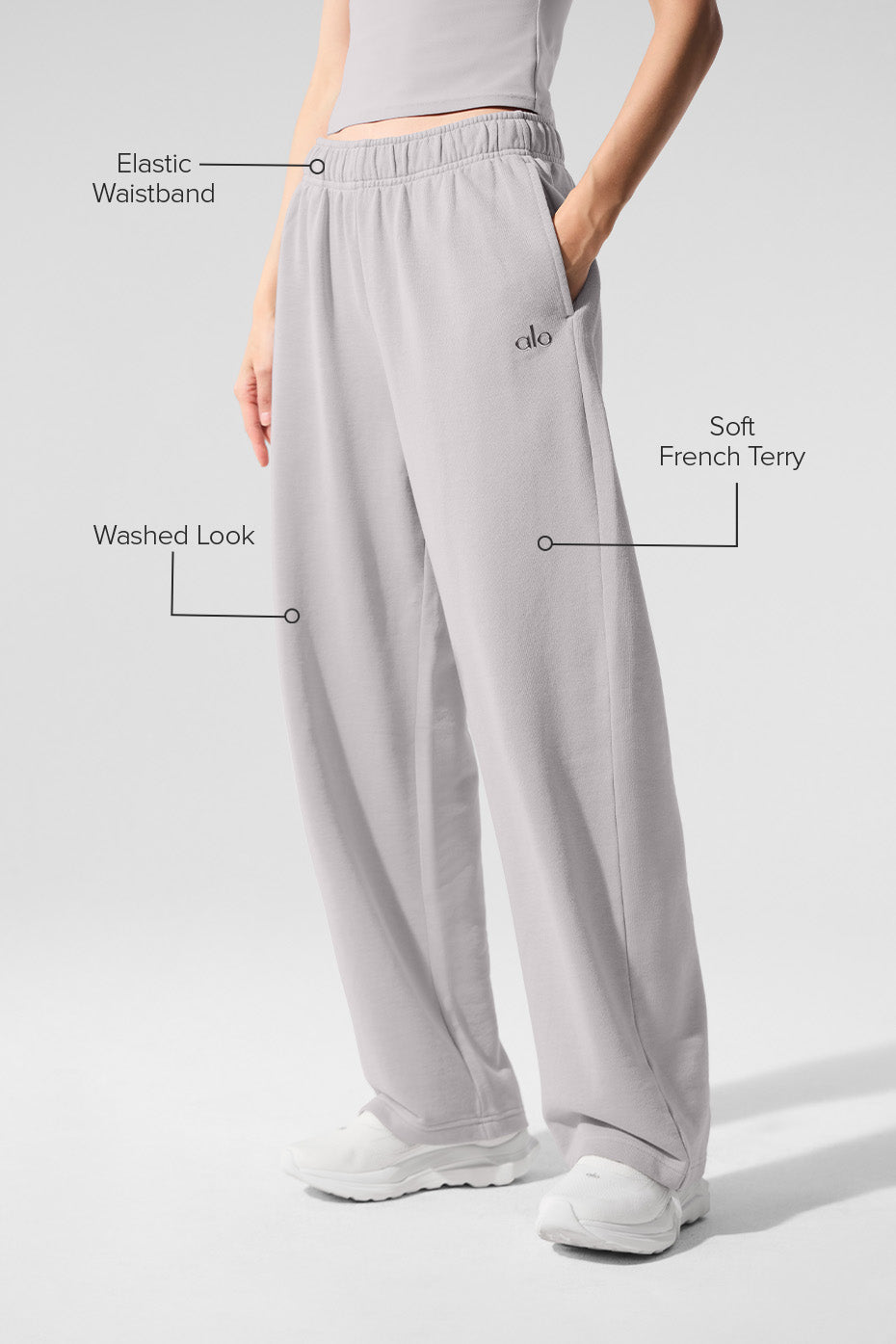 Washed Accolade Straight Leg Sweatpant - Grey Sky Wash image 2