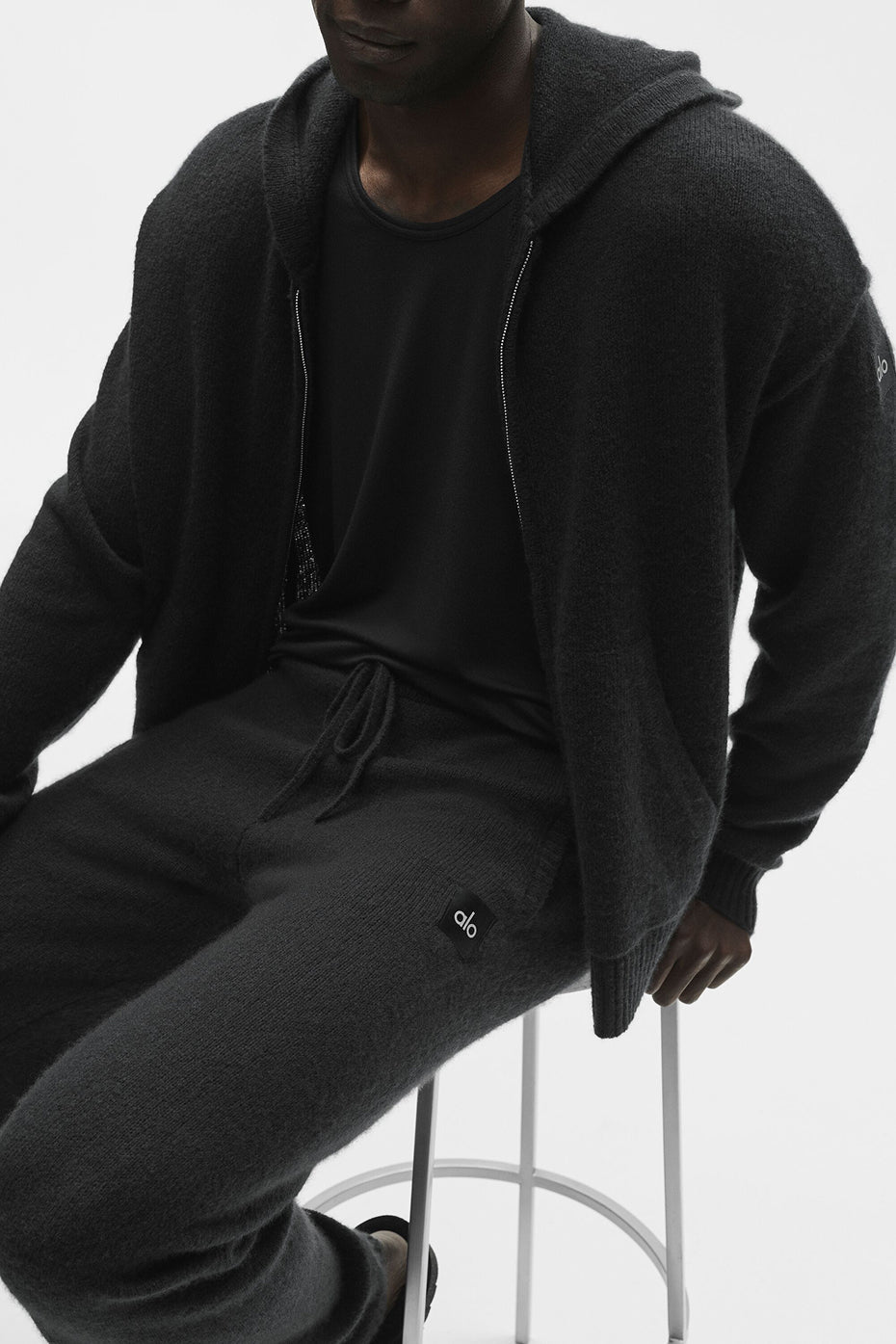 Wool Cashmere New Class Sweatpant - Black image 3