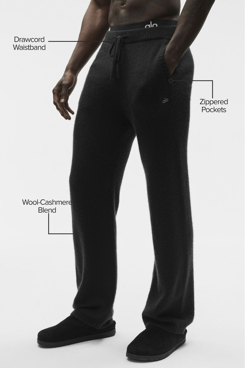 Wool Cashmere New Class Sweatpant - Black image 2
