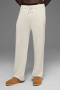 Wool Cashmere New Class Sweatpant - Bone Heather image 1