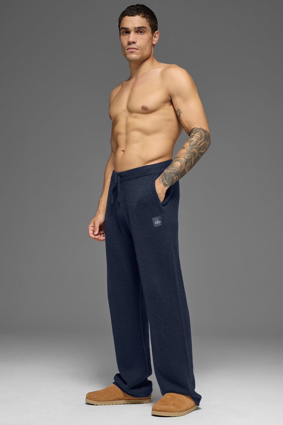 Wool Cashmere New Class Sweatpant - Navy image 5