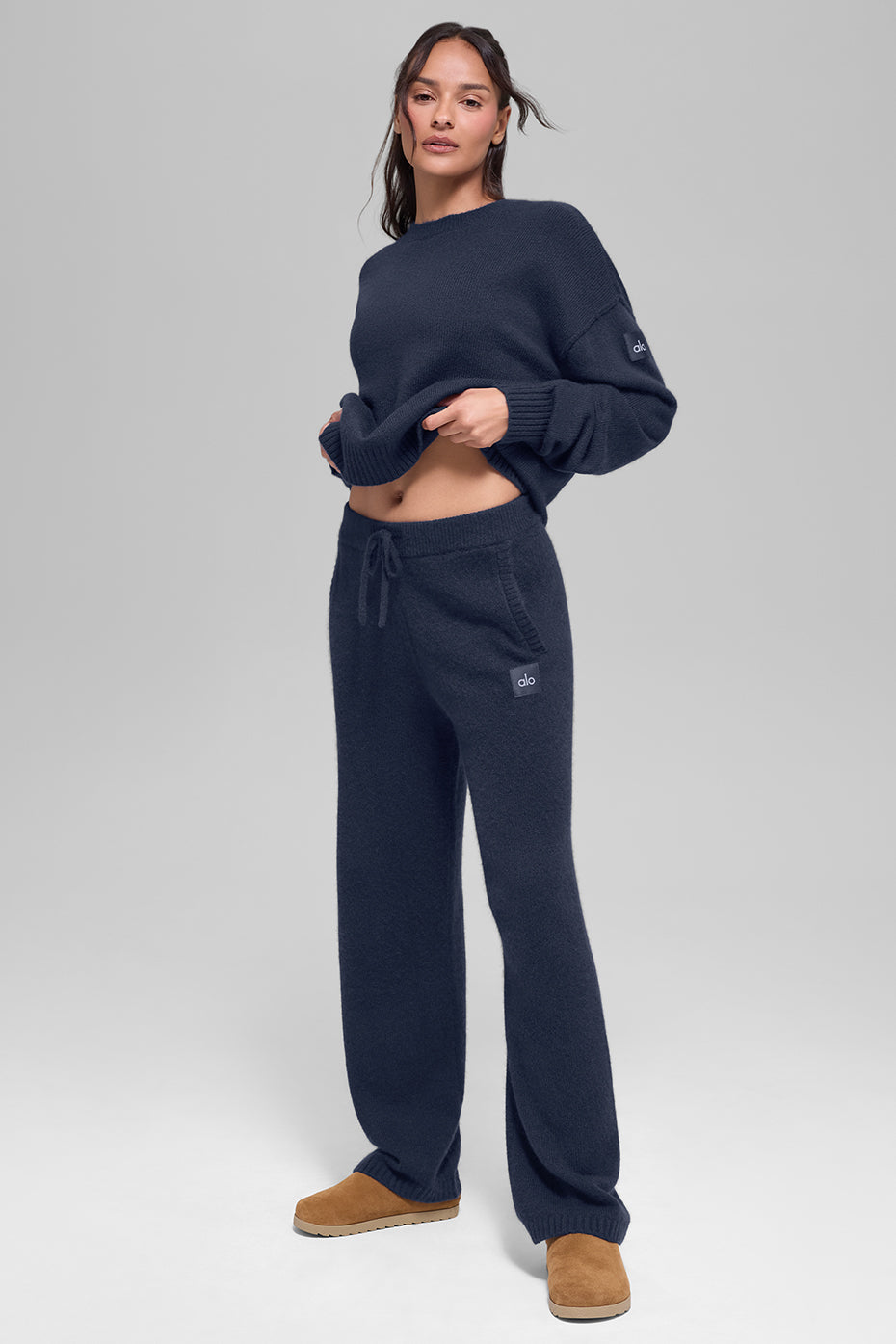 Wool Cashmere New Class Sweatpant - Navy image 4