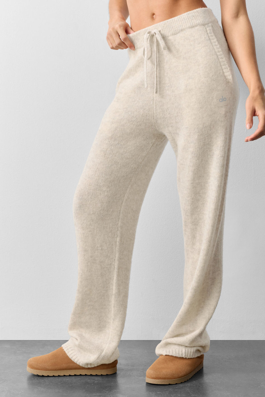 Wool Cashmere New Class Sweatpant - Oatmeal Heather image 3