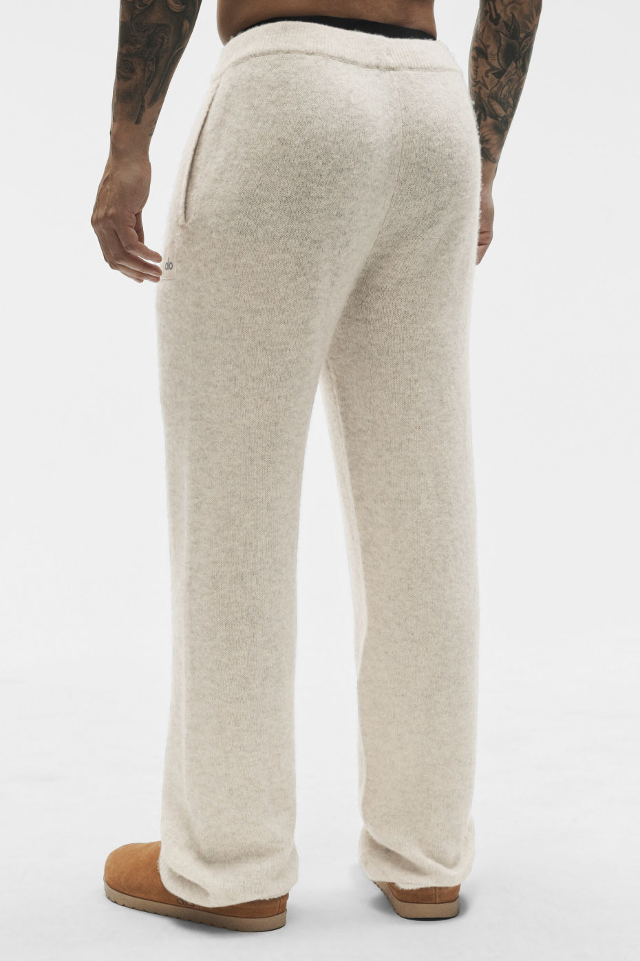 Wool Cashmere New Class Sweatpant - Oatmeal Heather image 4