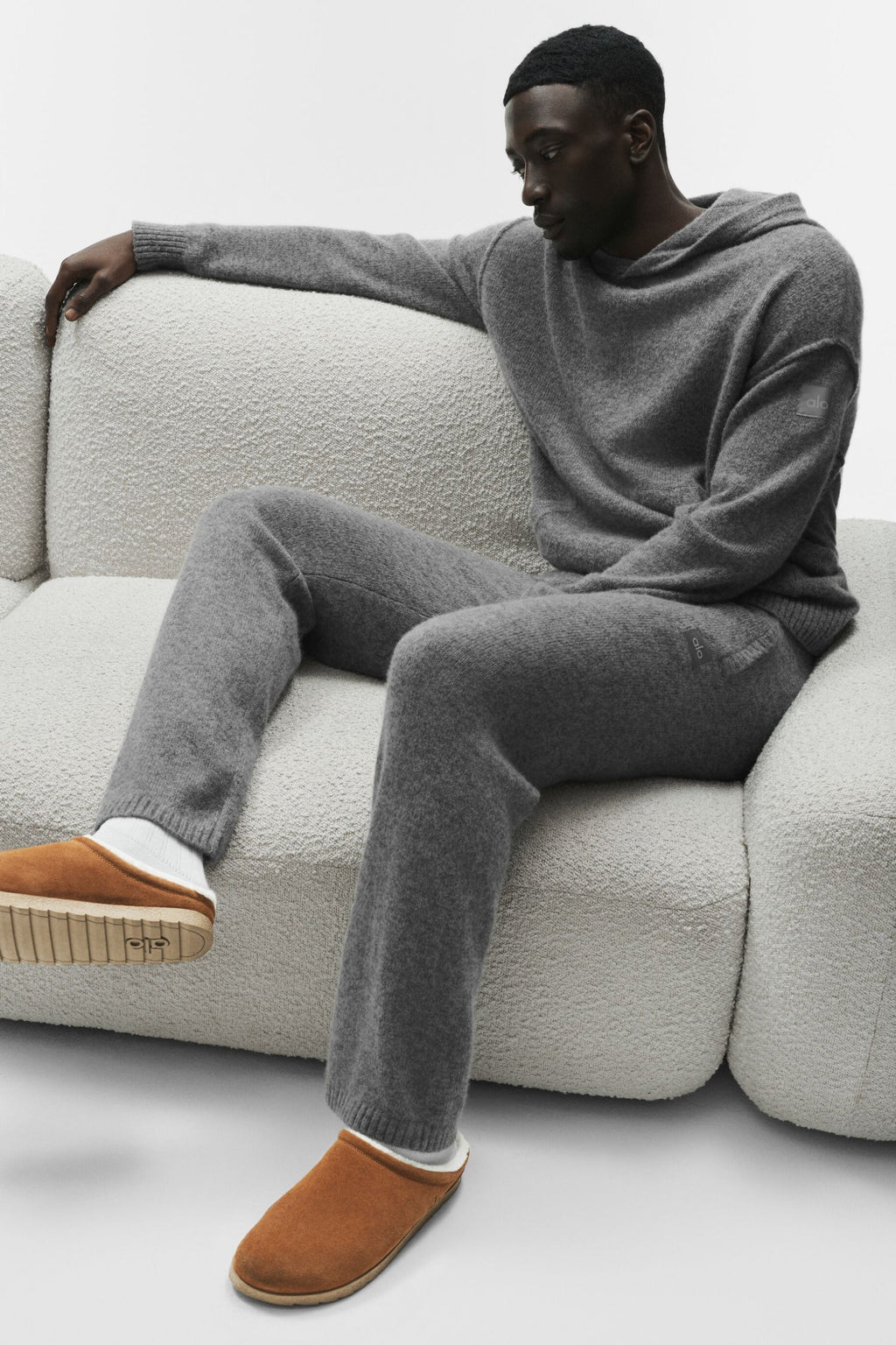 Wool Cashmere New Class Sweatpant - Platinum Grey image 1