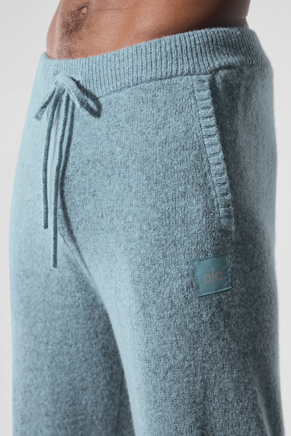 Wool Cashmere New Class Sweatpant - Celestial Blue Granite Heather image 4