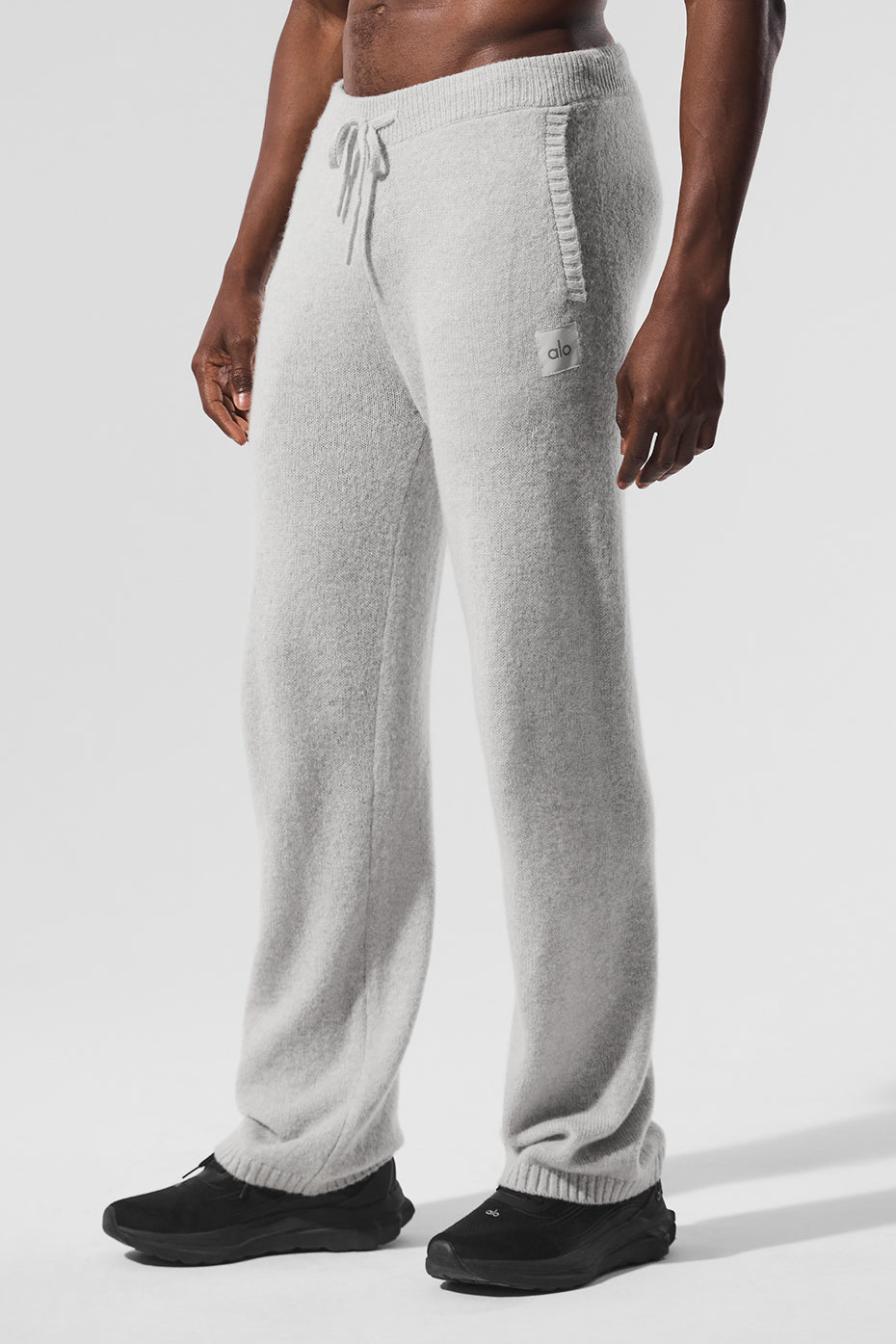 Wool Cashmere New Class Sweatpant - Pearl Grey Heather image 4
