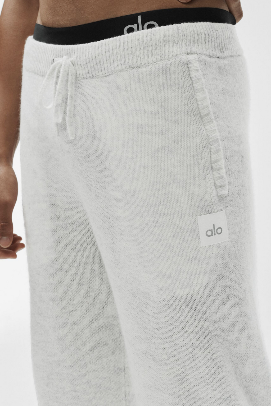 Wool Cashmere New Class Sweatpant - White Heather image 3