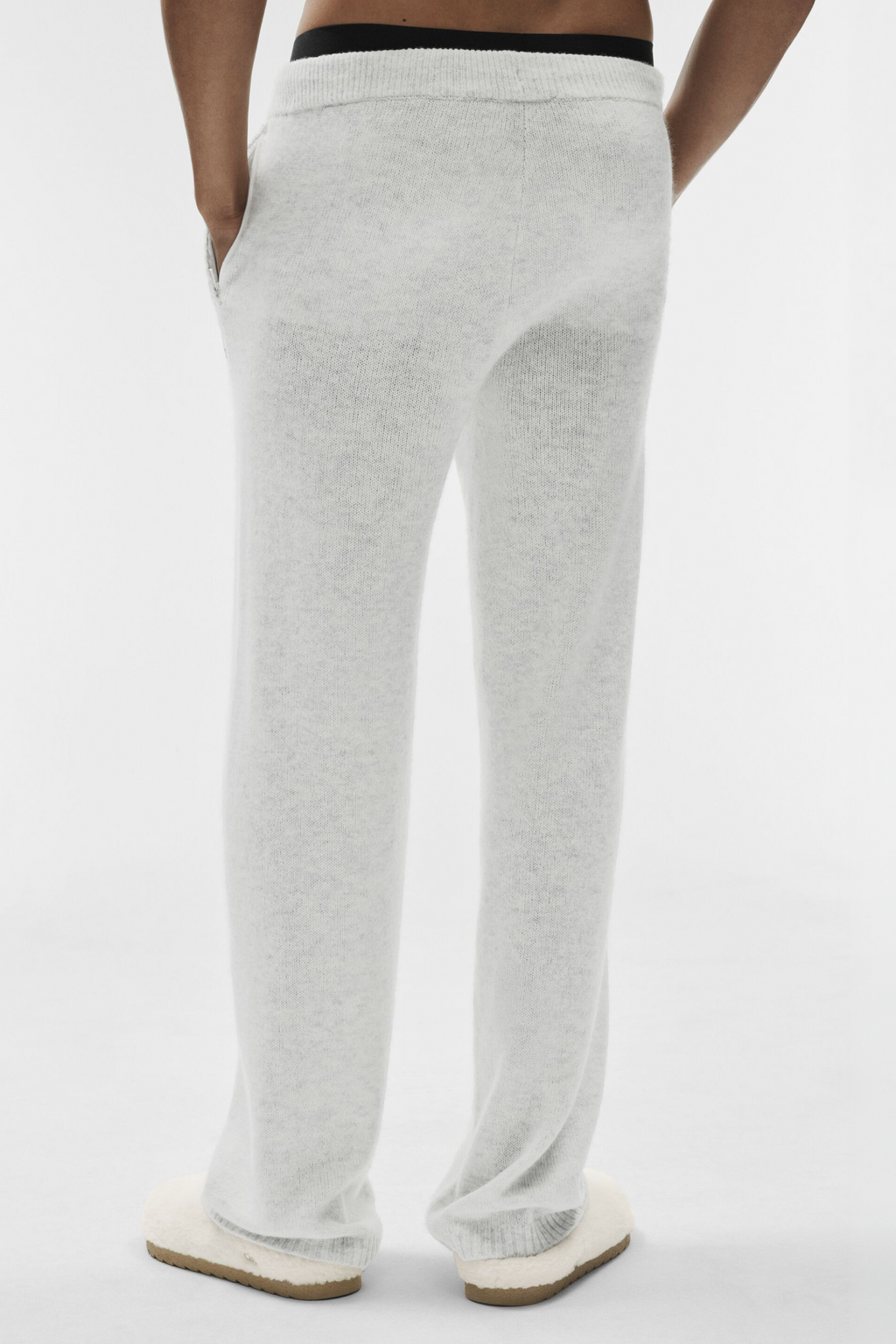 Wool Cashmere New Class Sweatpant - White Heather image 2