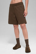 7" Pinstripe Short - Espresso Pinstripe image 1