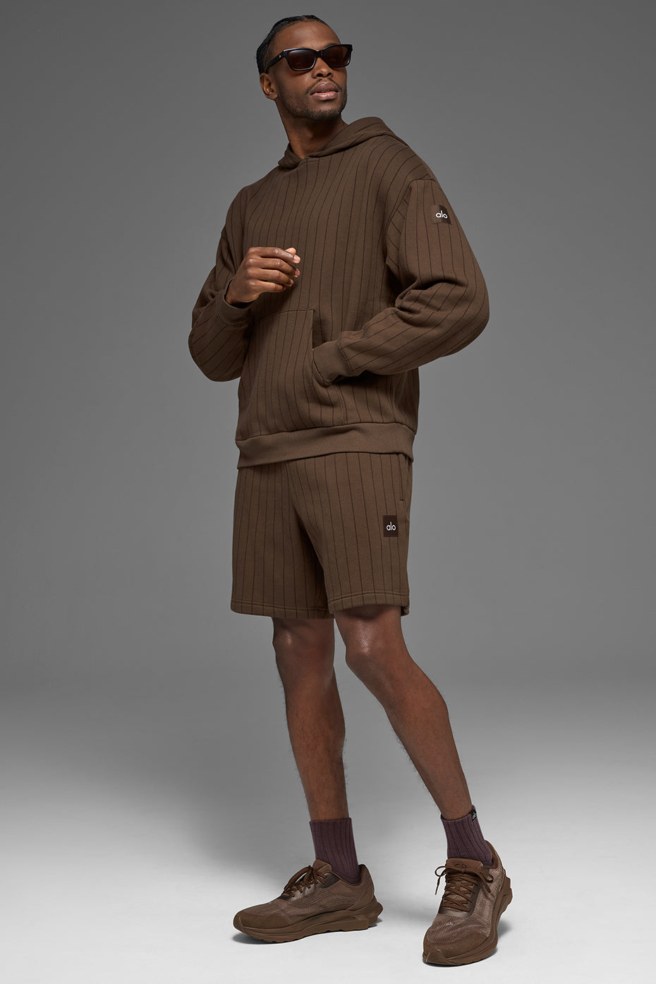 7" Pinstripe Short - Espresso Pinstripe image 5