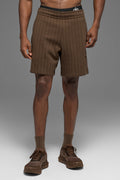 7" Pinstripe Short - Espresso Pinstripe image 1