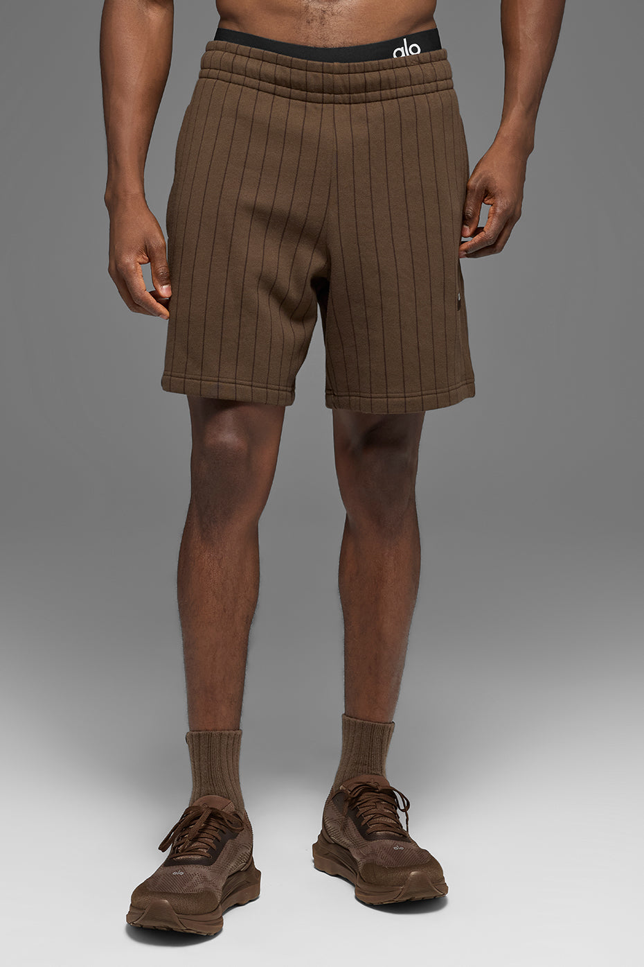 7" Pinstripe Short - Espresso Pinstripe image 1